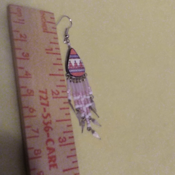 Nwt Boho Pink Earrings - Picture 3 of 6